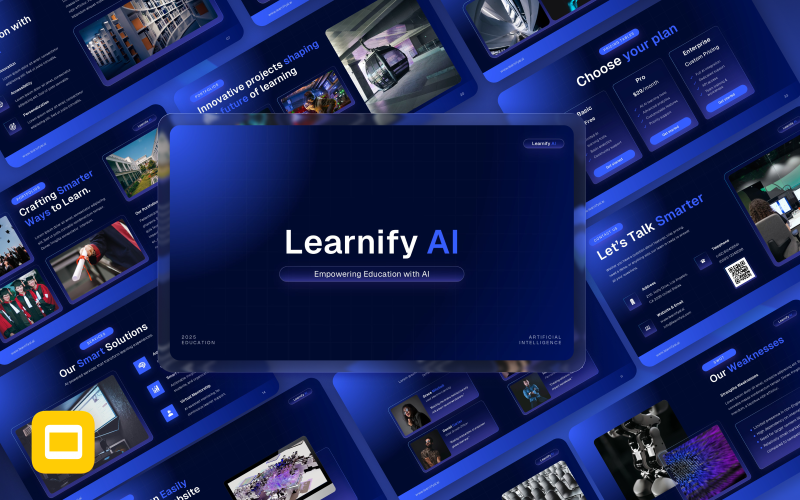 Learnify – Modello di Google Slides per l'intelligenza artificiale nella tecnologia educativa