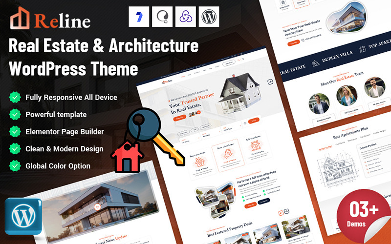 Reline – motyw WordPress dla branży nieruchomości i architektury