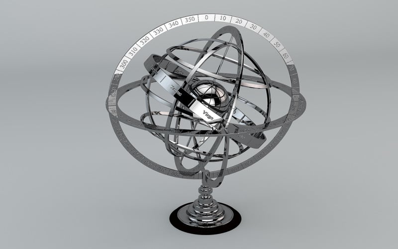 Armillarsphäre 3D-Modell