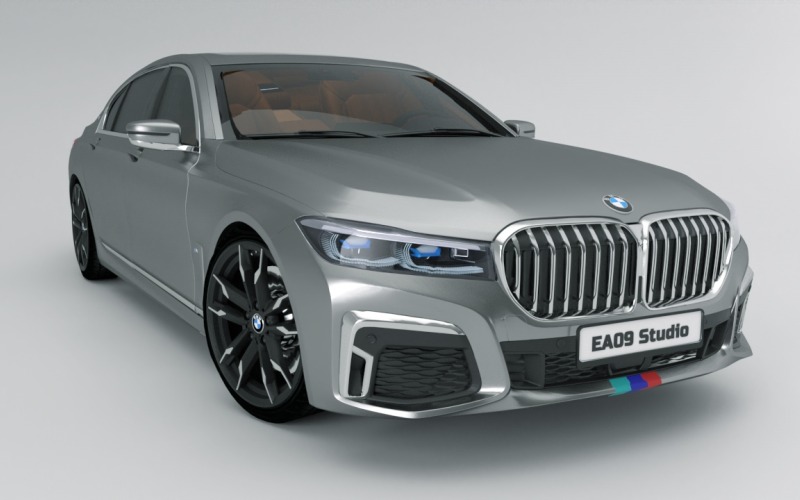 BMW M7 2020 koncepcióautó 3D modell