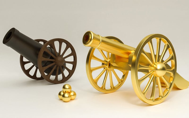 Conjunto de Canhão do Ramadã, modelo 3D