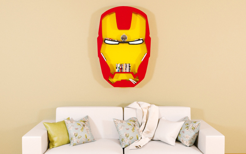 Iron Man bokhylla 3D-modell