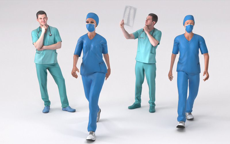 Läkare Person 3D-MODELL