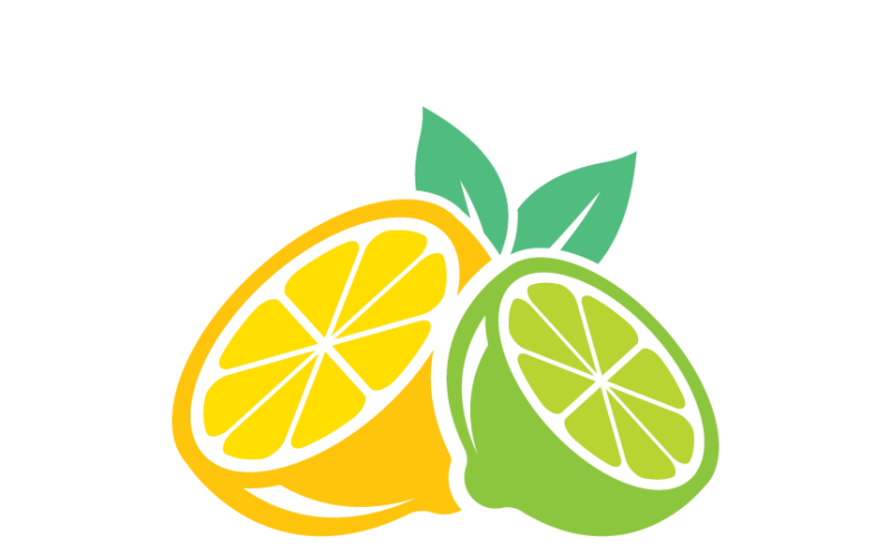 Mall för citronfruktlogotyp – Gratis nedladdning
