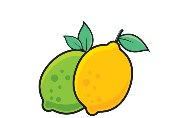 Modelo de logotipo vetorial de limão