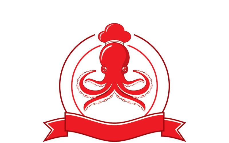 Логотип Octopus для ресторану безкоштовно завантажити