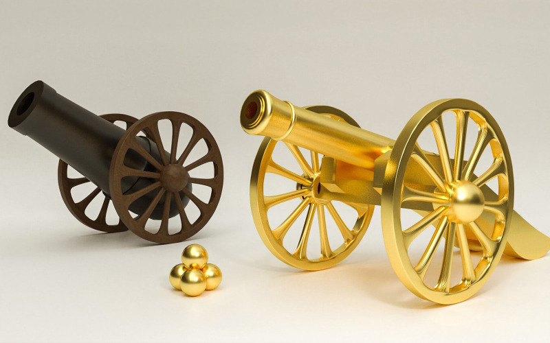 Ramadán ágyúkészlet 3D modell