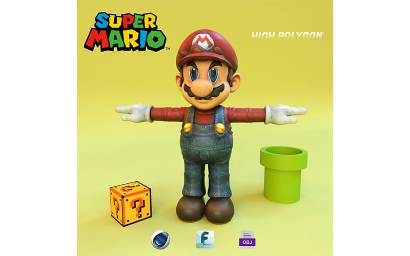 Super Mario Brothers 3D MODEL