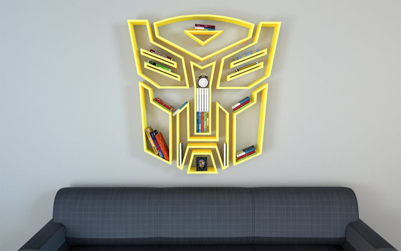 Transformers bokhylla 3D-modell