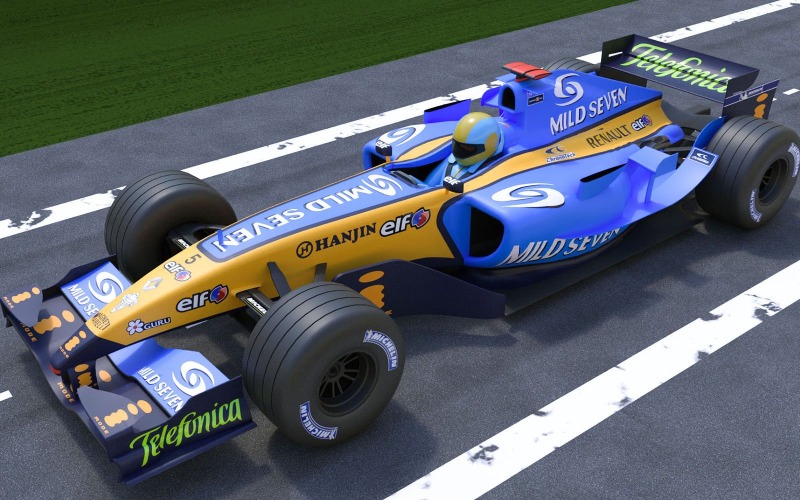 Modèle 3D de la Formule 1 Renault24