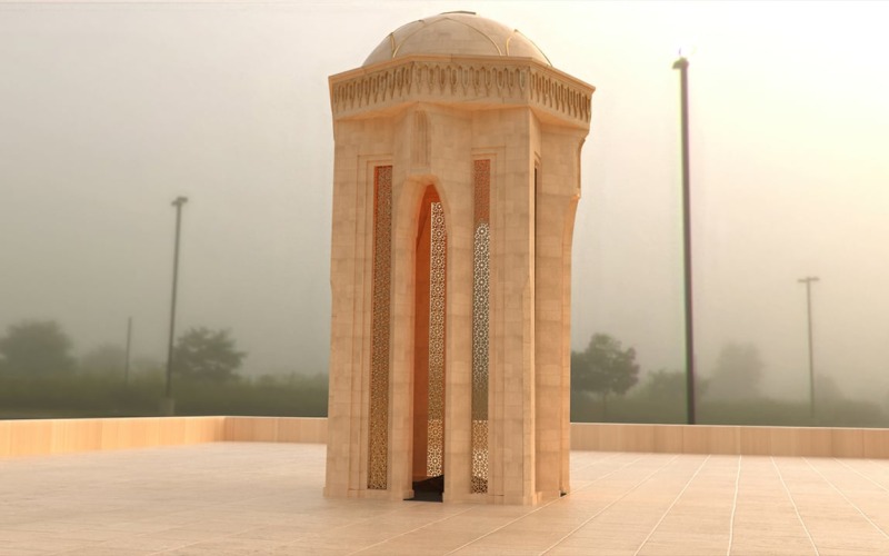 Pomnik Shahidlara 3D - Azerbejdżan