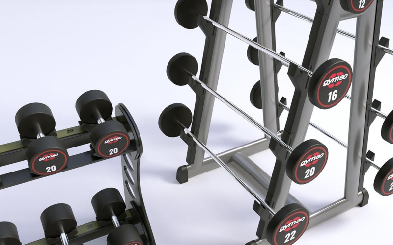 Стойка для гантелей GYM80 3D-модель