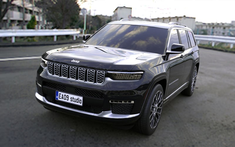 2022 Jeep Grand Cherokee 3d модель