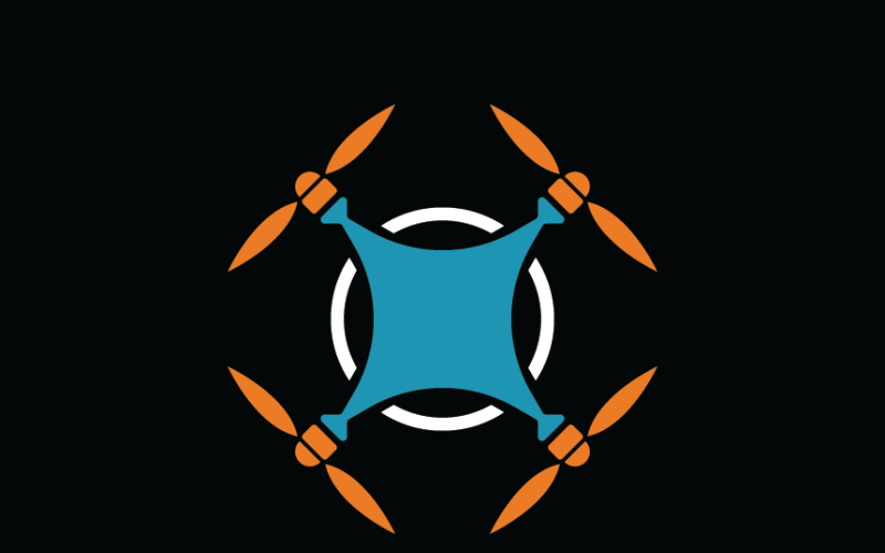 Modèle de conception de logo de drone