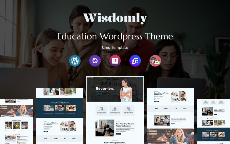 Wisdomly - Tema multipropósito adaptable de WordPress para educación