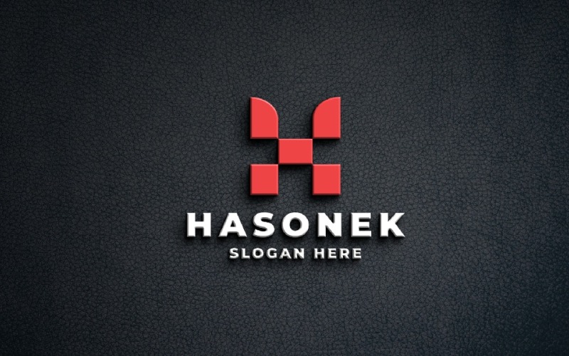 Geometryczne logo z literą H