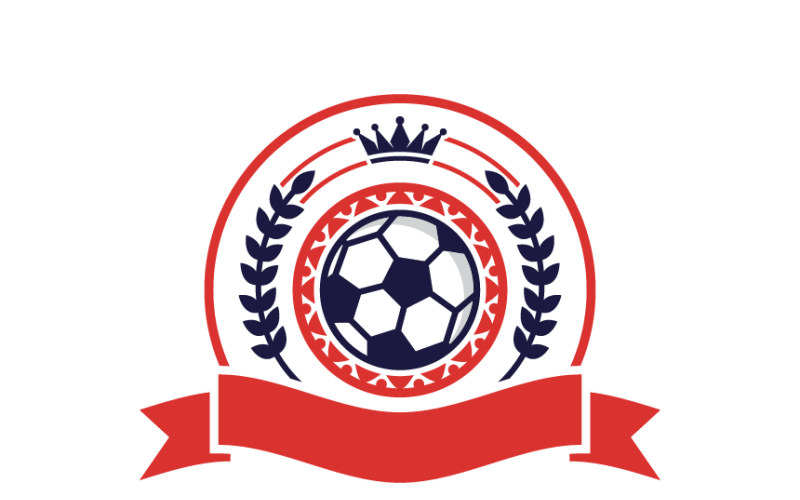 Modello di logo del campionato di calcio