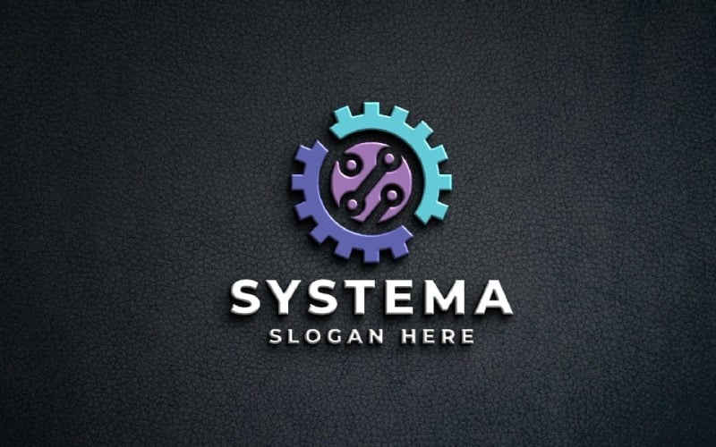 Modern S-letterlogo - Gestructureerd systeemontwerp