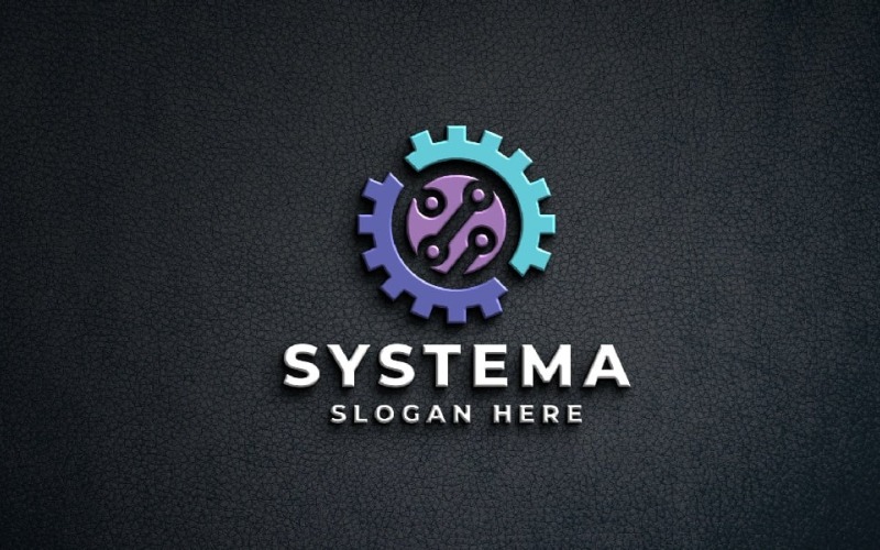 Nowoczesne logo z literą S – projekt systemu strukturalnego