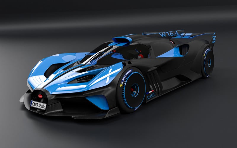 Bugatti Bolide 2021 3D modeli