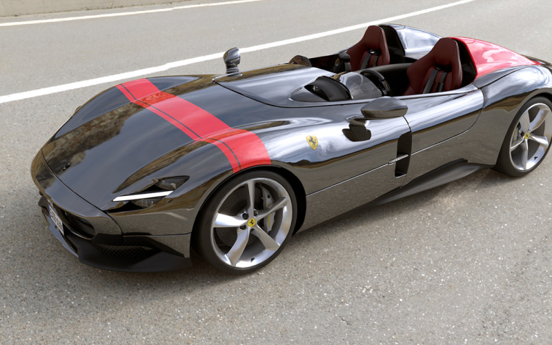 Model 3D Ferrari 2021 Monza sp1 sp2