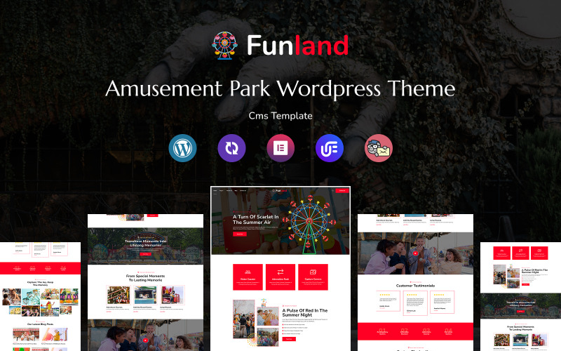 Funland - Thème WordPress polyvalent et réactif pour parc d'attractions