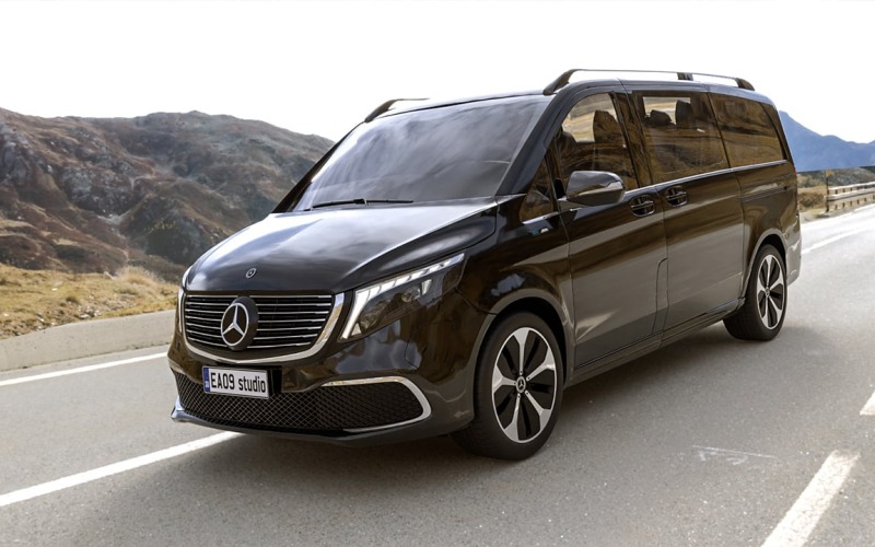 2021-es Mercedes Benz EQV 3d modell