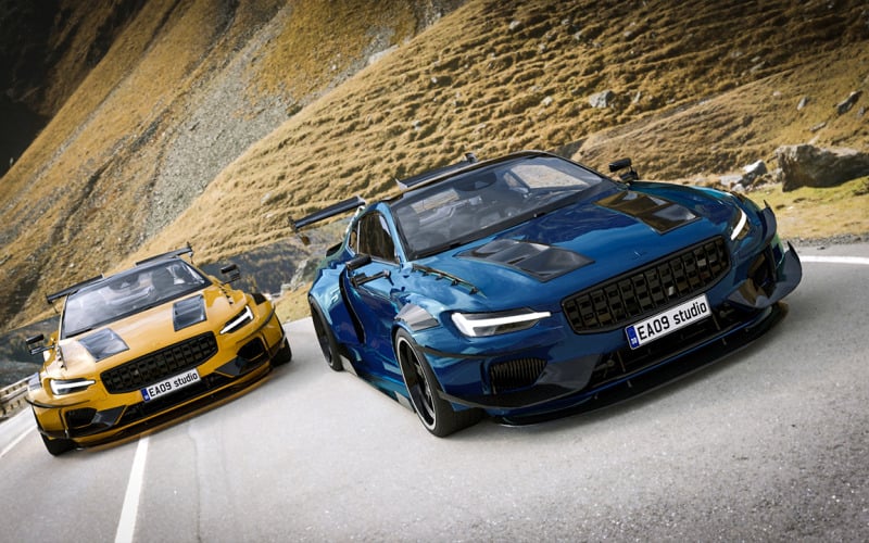 Model Polestar 1 NFS 3D z 2021 roku