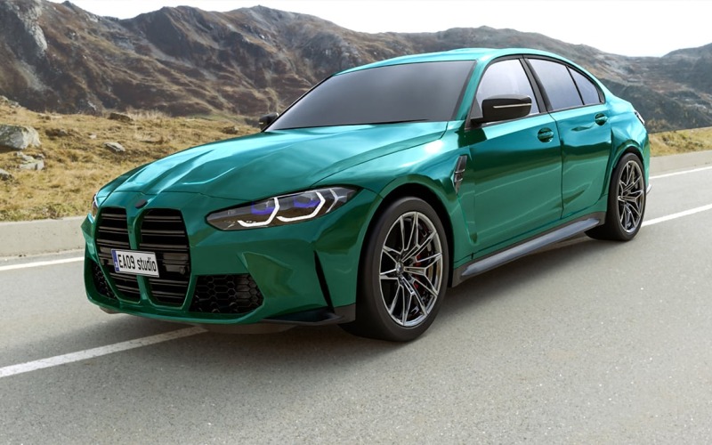 2021款宝马M3 Competition 3D模型