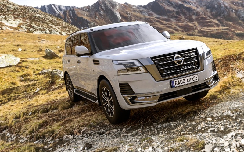 2022-es Nissan Patrol Platinum 3D modell