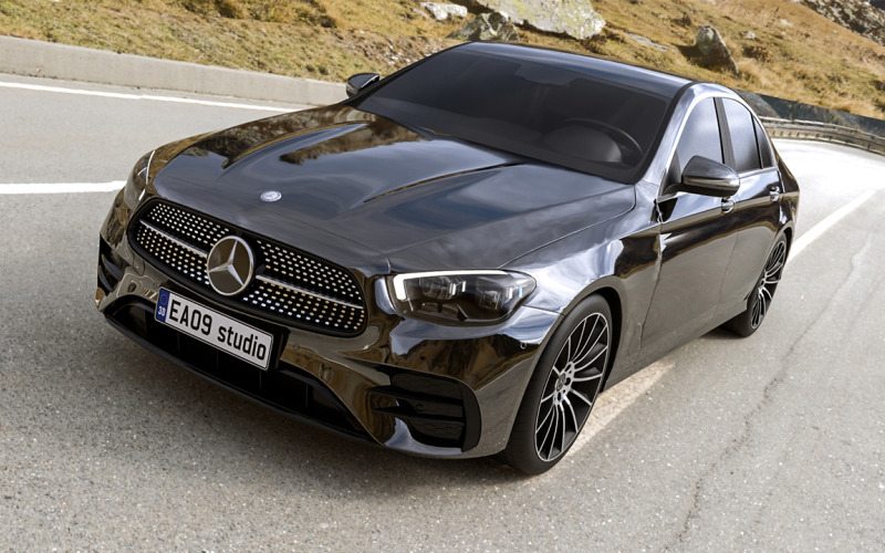 2022 Mercedes Benz třídy E AMG 3d model