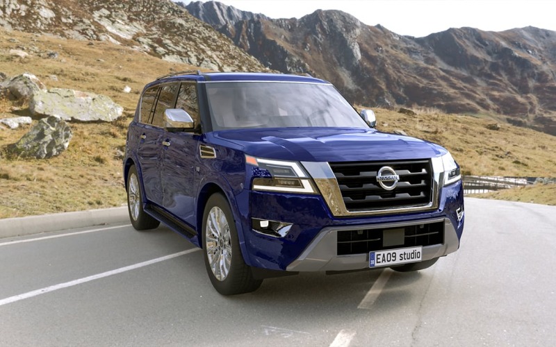2022 NISSAN ARMADA PLATINUM 3D-Modell