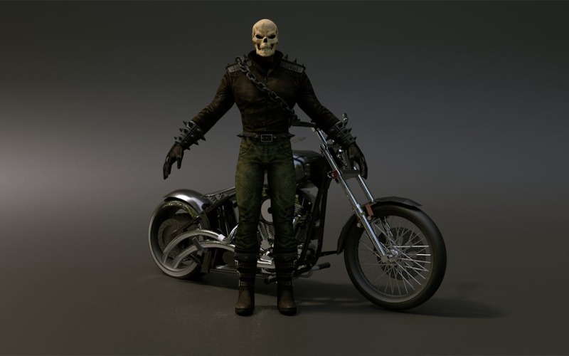3D model postavy z filmu Ghost Rider