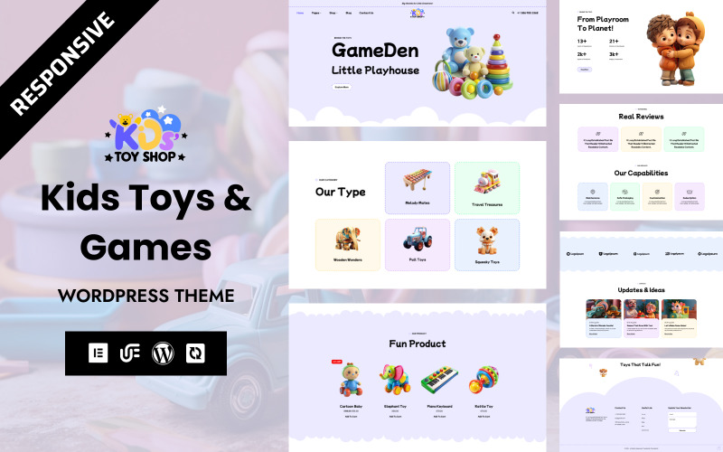 Kinderspeelgoed - Kinderspeelgoedwinkel WooCommerce WordPress Elementor-thema