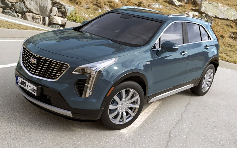 Model 3D Cadillaca XT4 z 2022 roku