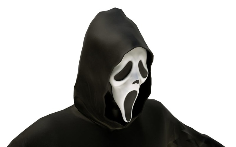 Modelo 3D del personaje de la película SCREAM