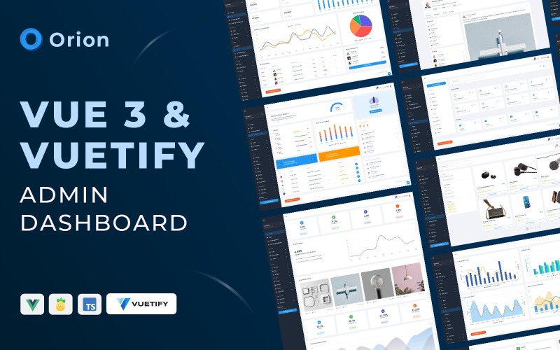 Orion – Vue 3 adminisztrációs felület Vuetify és TypeScript segítségével