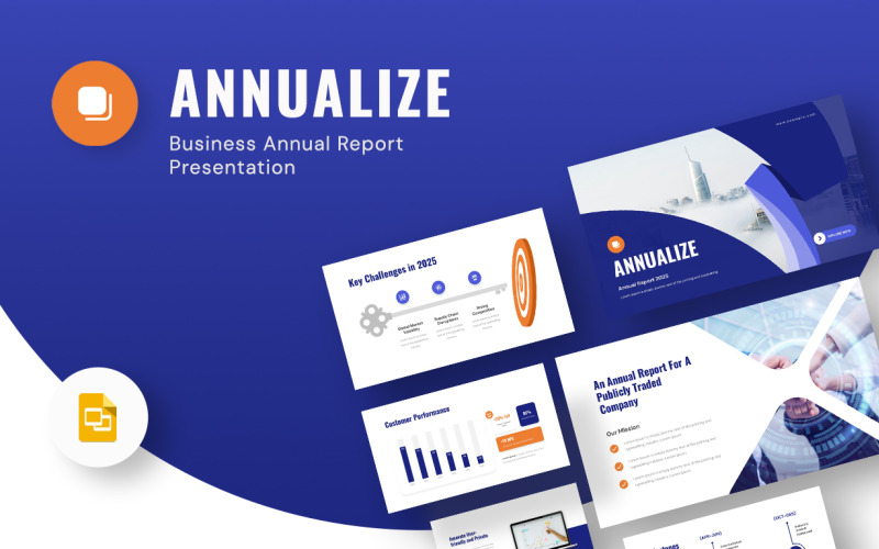 Annualize — Годовой бизнес-отчет Google Slides