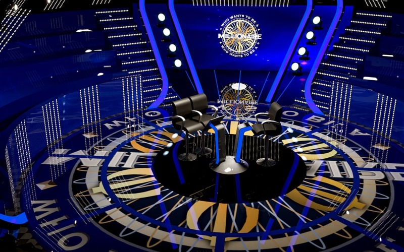 Modello 3D dello show televisivo Millionaire