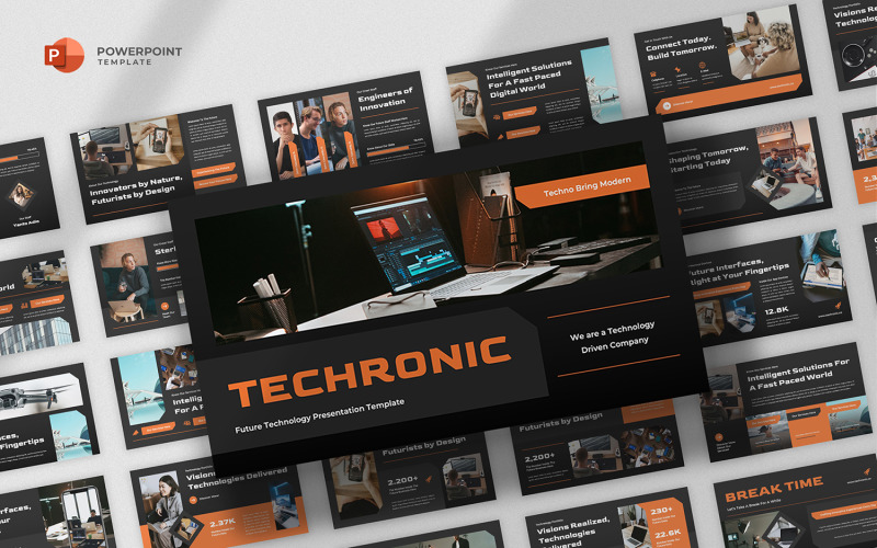 Techronic — Шаблон PowerPoint «Технологии будущего»