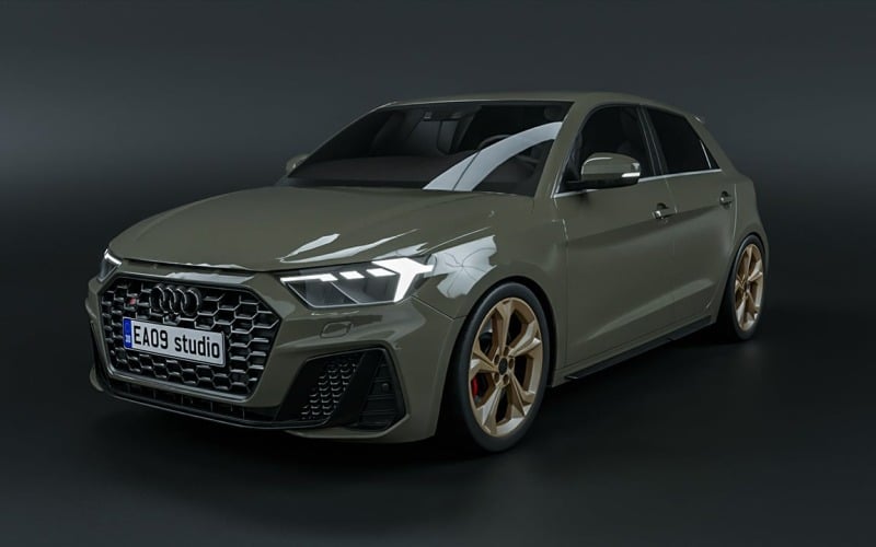 2022 Audi A1 Sportback s-line 3D-model