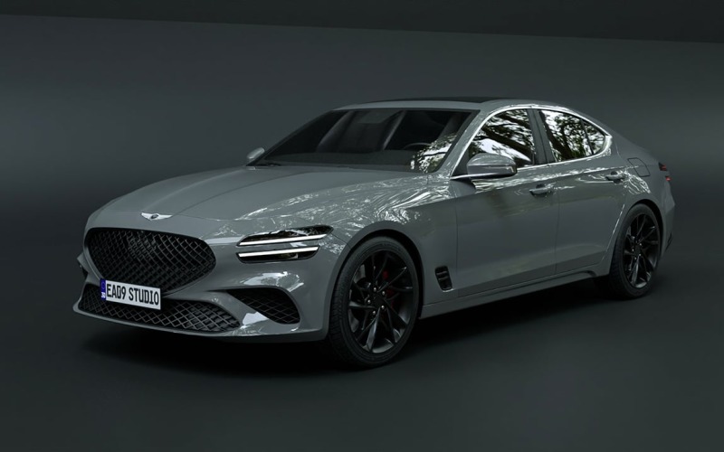 2022 Genesis G70 4WD 3D模型