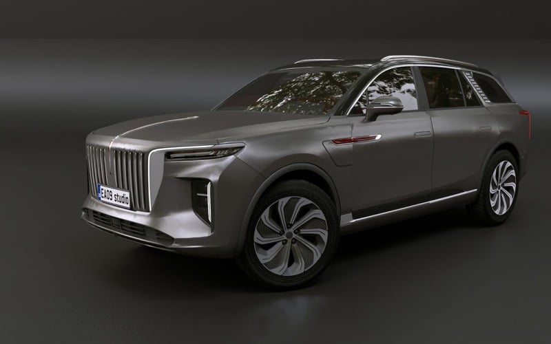 2022 Hongqi E-HS9 3D-model
