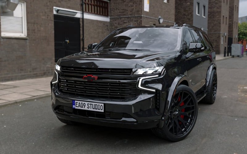 3д модель Chevrolet Tahoe Vossen Hybrid 2022 года выпуска