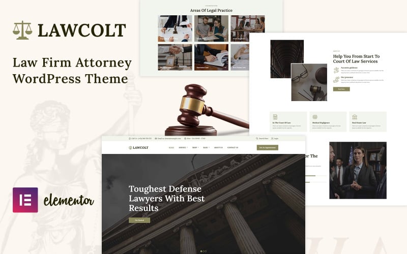 Lawcolt - Avukat Avukat WordPress Teması