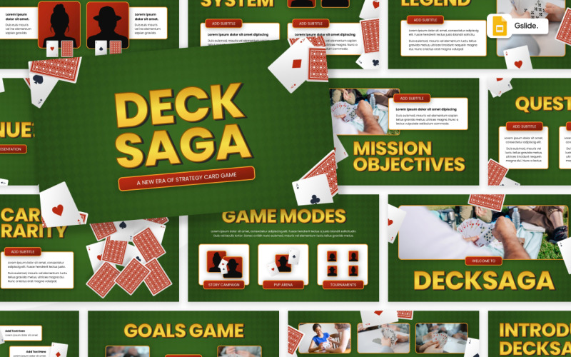 Playing Card Game Google Slides