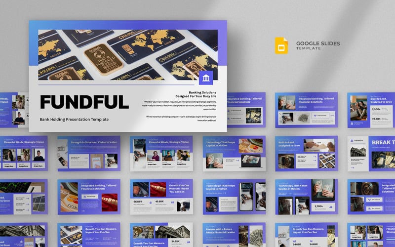 Шаблон презентации Google Slides Fundful — «Банки и финансы»