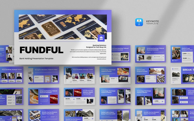 Fundful - Modello di presentazione per banche e finanza