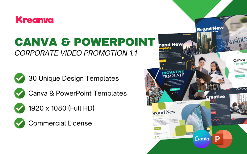 K1 Canva 和 PowerPoint 企业视频推广 1.1