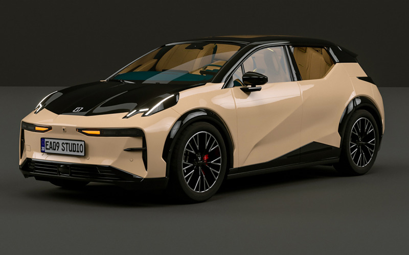 Modelo 3D del Geely Zeekr X 2023